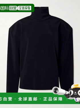 1h可退 Saint Laurent 圣罗兰 女士 高领弹力缎面衫 8481上衣