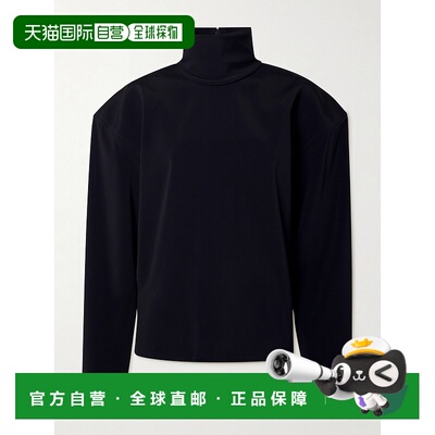 1h可退 Saint Laurent 圣罗兰 女士 高领弹力缎面衫 8481上衣