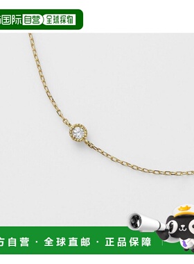 日本直邮日潮 agete 阿卡朵 K18钻石手链（0.03克拉） 白色 均码