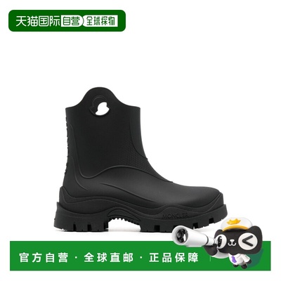 1h可退 香港直邮Moncler 盟可睐 女士 MISTY 徽标圆头雨靴 I209B4