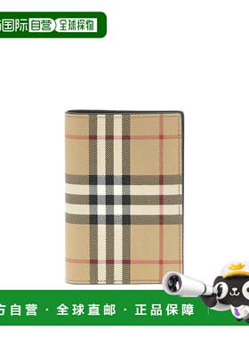 香港直邮BURBERRY 男士钱包 8113166 AW2025 浅棕色 Passport Hol