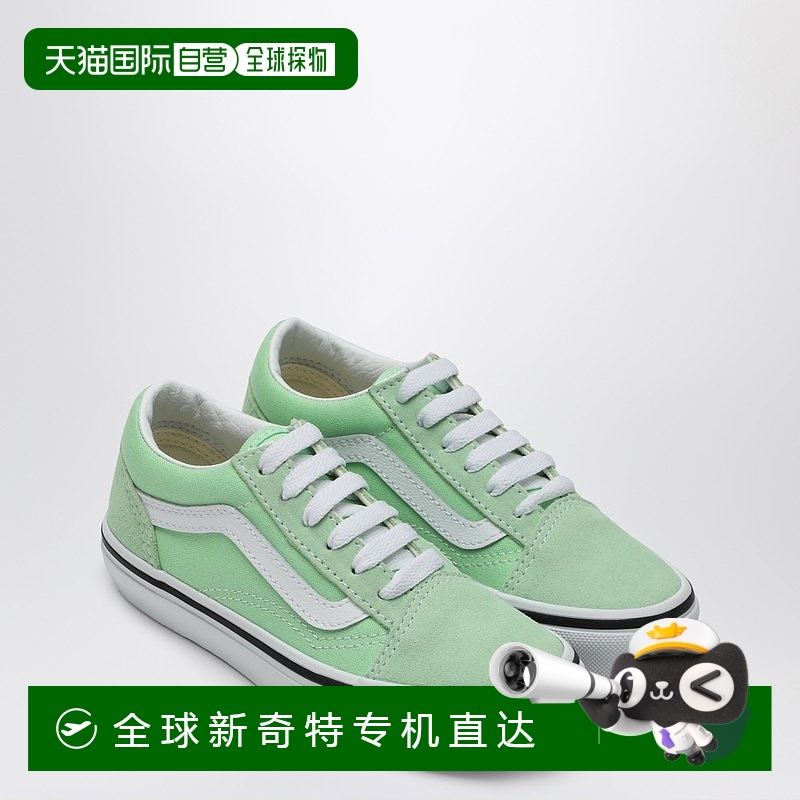 1h可退 香港直邮潮奢 Vans 范斯 女童 Old Skool pistachio 绿色