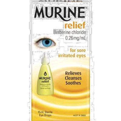 澳大利亚直邮MURINE眼部清洁舒缓眼药水15ml复方效期至2026.10