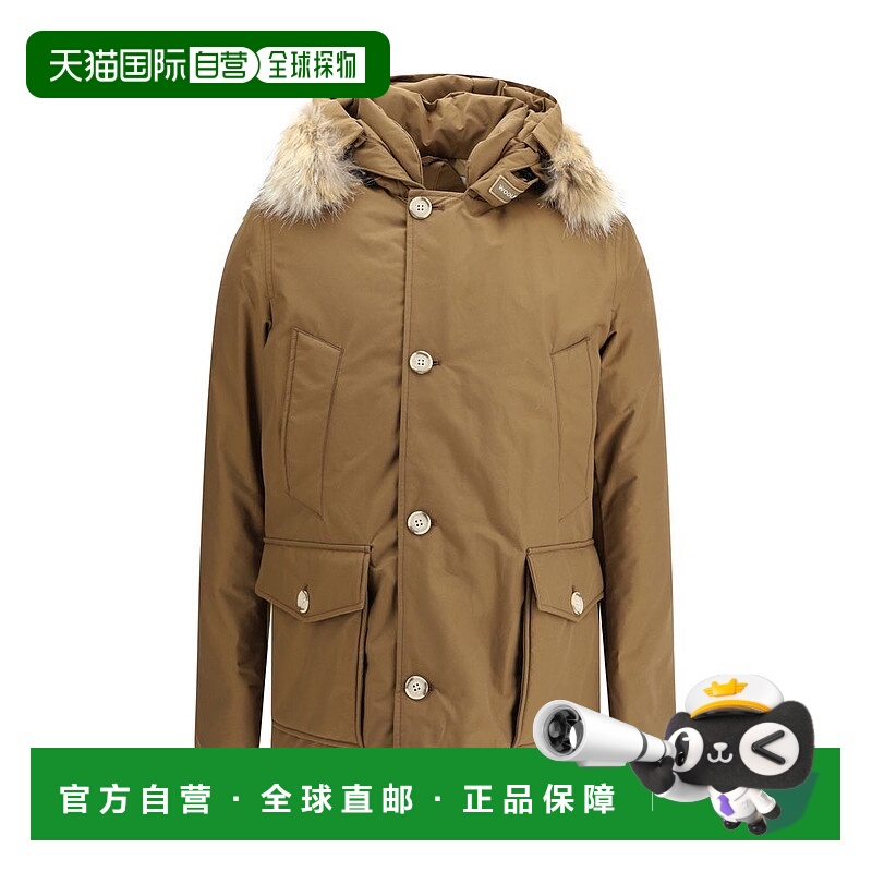 自营Woolrich ARCTIC DETACHABLE FUR Men's PARKA - brown 美国