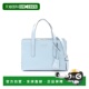 日本直邮中古Prada普拉达女包A级95新Handbag手包牛皮斜挎包蓝色