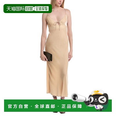 自营susana monaco Velvet Bias Cut Silk-Blend Midi Dress - wh