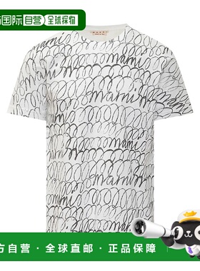 香港直邮MARNI 男士T恤 HUMU0198PUUSCW97SMW01 AW2024白色 男装
