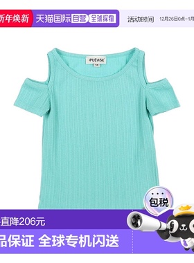 1h可退 香港直邮潮奢 Please 女童 T恤童装 green绿色 舒适时尚