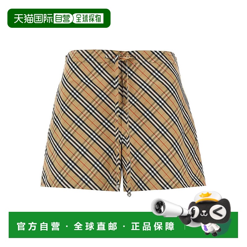 香港直邮BURBERRY 女士短裤 8106943 CO 花色 Check Shorts