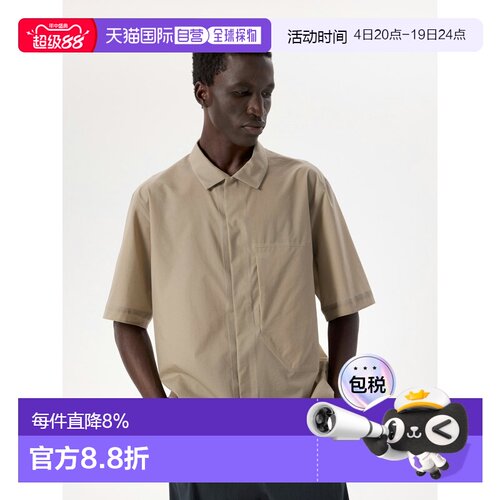 欧洲直邮Arc'teryx 始祖鸟 DEMLO短袖衬衫 男装户外