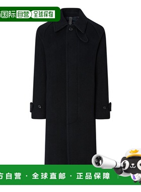 韩国直邮HAZZYS [25FW] [Royal Cash] 黑色巴尔马坎大衣 (HZCO5D5