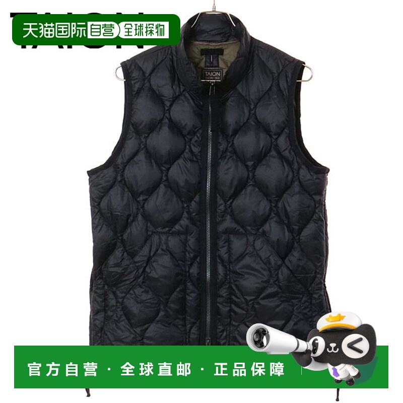 日本直邮TAION 高领双拉链羽绒背心 [TAION-002ALSZML-1 FW25] U