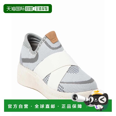 自营Dearfoams Women's Livie X Strap Knit Trainer Sneaker - l