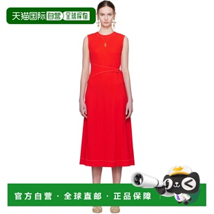 1h可退 香港直邮Tory Burch 托里 伯奇 女士 红色 Belted Jersey