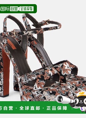 1h可退 香港直邮MISSONI 米索尼 女士 Angela Raschel 金银线防水