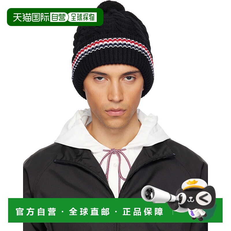 香港直邮Thom Browne 汤姆 布朗 男士 黑色 Cashmere Baby Cable