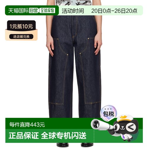 1h可退 香港直邮CARHARTT WIP 女士 蓝色 Brandon Double Knee 牛