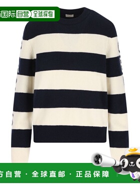 香港直邮潮奢 Celine 思琳 女士 條紋圓領針織套衫 RY0RL2I93