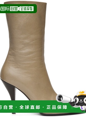 1h可退 香港直邮潮奢 The Row 女士 驼色 Liv 踝靴 F1472L34B