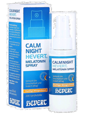 欧洲直邮德国药房HEVERT褪黑素1mg薄荷味助眠安睡睡眠嗓喷30ml