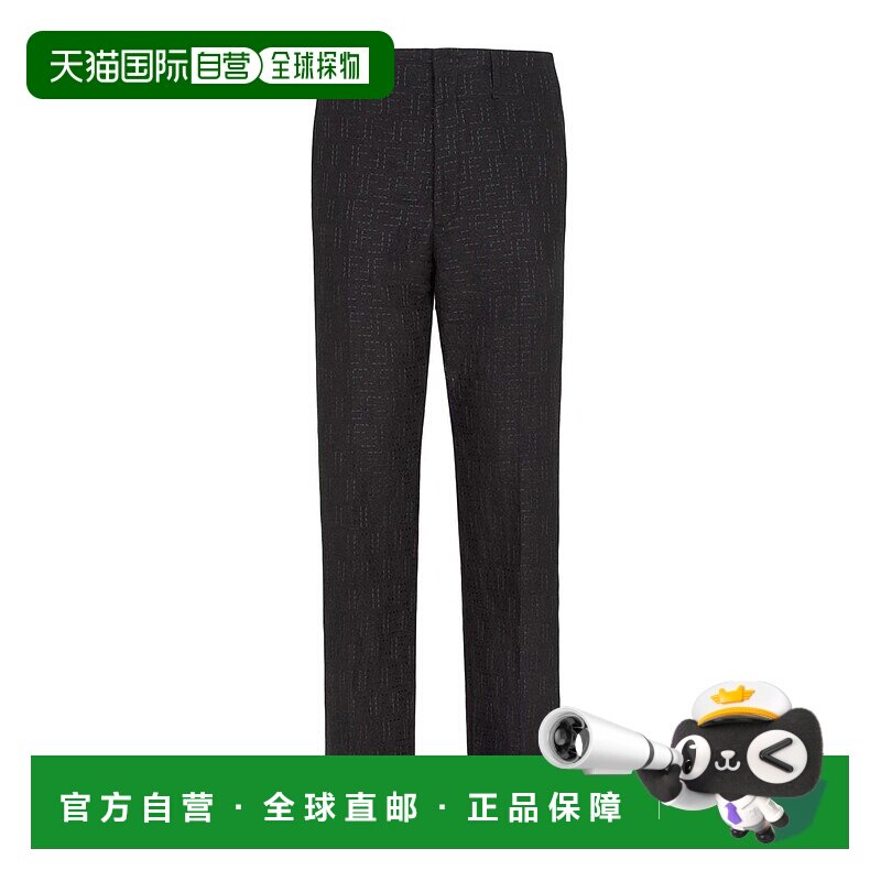 香港直邮FENDI 男士休闲裤 FB1029AU6YF0QA1-0 SS2025 黑色