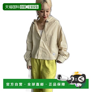 1h可退 日本直邮AMERICANA × JEANS FACTORY 女士拼接格纹连帽外