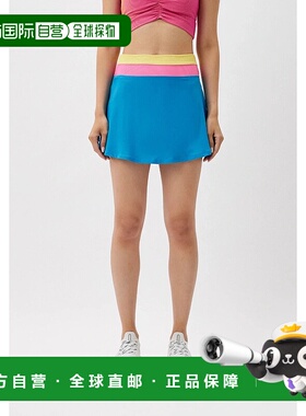 自营Beach Riot Coast Skort Women  Blue Stretch Tennis Skirt