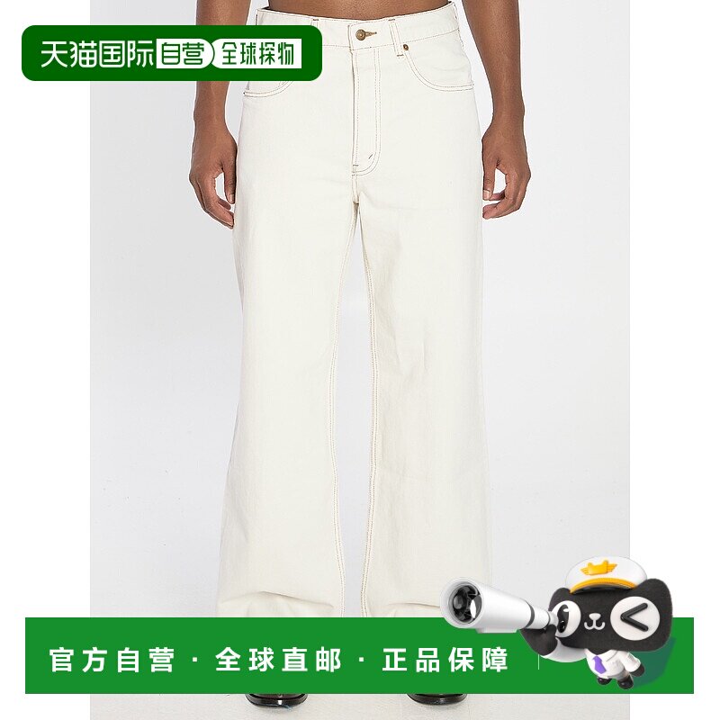 香港直邮CELINE 男士牛仔裤 RP05N617RGBV8 AW2025 白色 阔腿牛仔