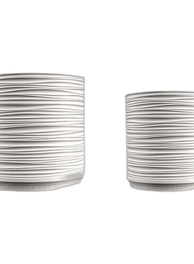 jonathan yFlo MidCentury 现代室内波纹环保 3D 印花花盆带排水/