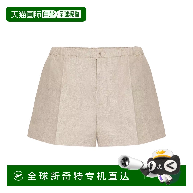 香港直邮Valentino 折痕细节百慕大短裤 4B0RDD558HK亚麻