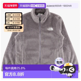 韩国直邮北面THE NORTH FACE Logo 拉链立领加绒长袖外套NJ4FR50
