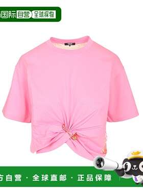 香港直邮VERSACE 女士T恤 10210991A154032P1B0 AW2025 粉红色