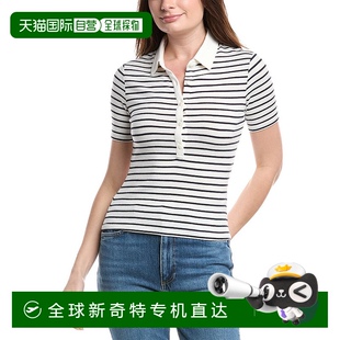 白色 自营 bone碎骨针织纽扣Polo衫 rag 美国奥莱直发