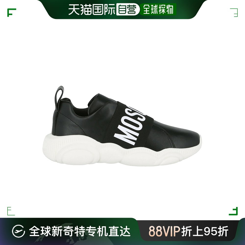 香港直邮MOSCHINO女士黑色涤纶运动鞋 MA15073-G18MN-0000