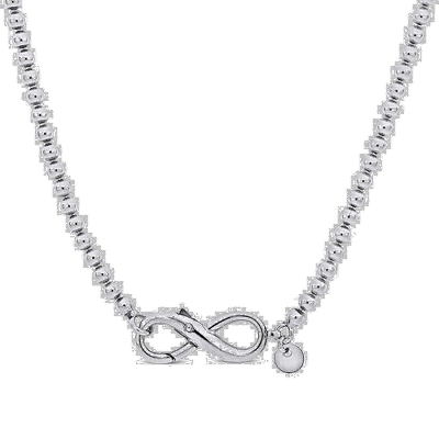 自营 925 纯银 Mimi & Max Infinity Clasp 珠链项链 - 20 英寸 -