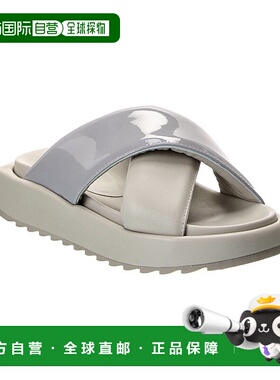 自营 gia coutureGia Borghini Rosie 皮革厚底凉鞋 - 灰色 美国