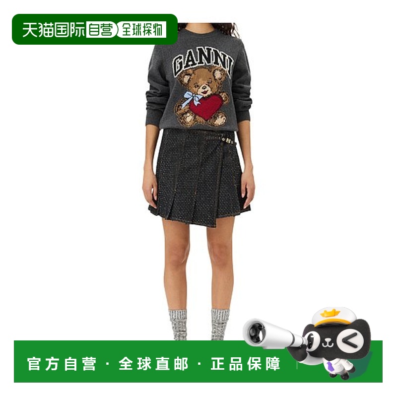 香港直邮Ganni 小熊图案毛衣 K2370正品流行穿搭休闲保暖高级感