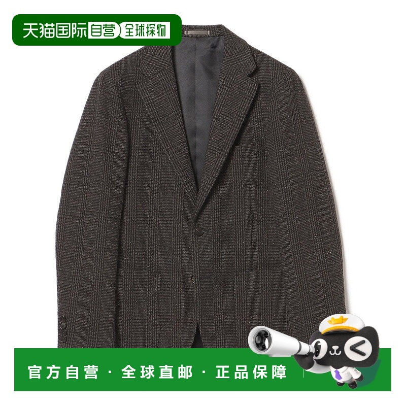 日本直邮BEAMS Silk Neck 格伦格纹双扣夹克 24FW [尺码S~XL可搭]