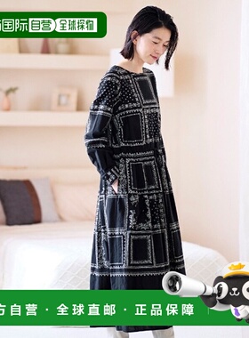 1h可退 日本直邮Sunny clouds 女士纯棉口袋方巾图案连衣裙 74762