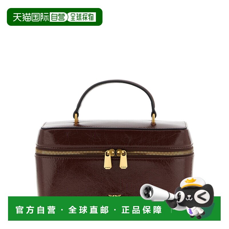 香港直邮PINKO 女士手提包 106348A2JCL88Q AW2026 棕色 Crumpled图片