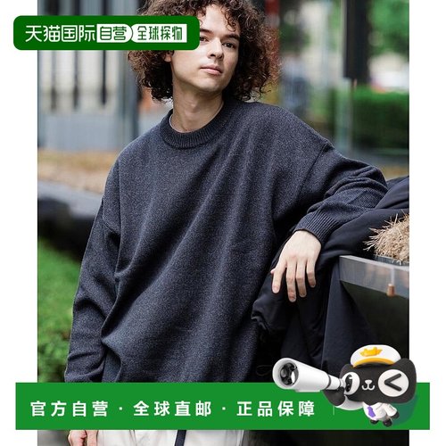 1h可退 日本直邮FREAK'S STORE 男士 宽松 可机洗 圆领针织衫 123