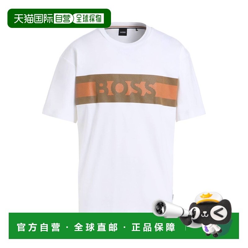 1h可退 香港直邮BOSS 波士 男士 T恤 white白色 舒适时尚,男装,T恤,淘宝优惠券,粉丝福利购,淘宝优惠卷