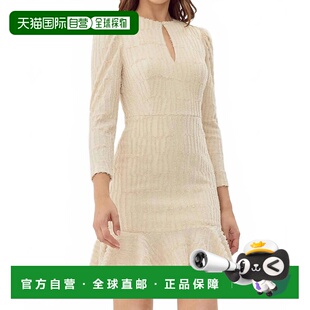 Knit Mini Dress 自营adelyn Beige Burnout bei raeJocelyn
