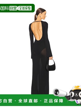 香港直邮LOBA 女士 Breah 长款连衣裙 LOD94S25 black黑色 舒适时