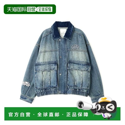 日本直邮官方授权 AVIREX 女装牛仔夹克宽松款徽章