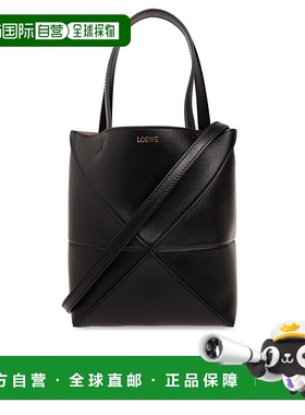 香港直邮LOEWE 女士手提包 A657V25X010BLACK CO 黑色 ?Mini Puzz