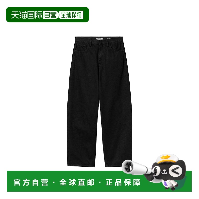自营欧洲直邮Carhartt Brandon系列女士黑色棉质低腰宽松长裤