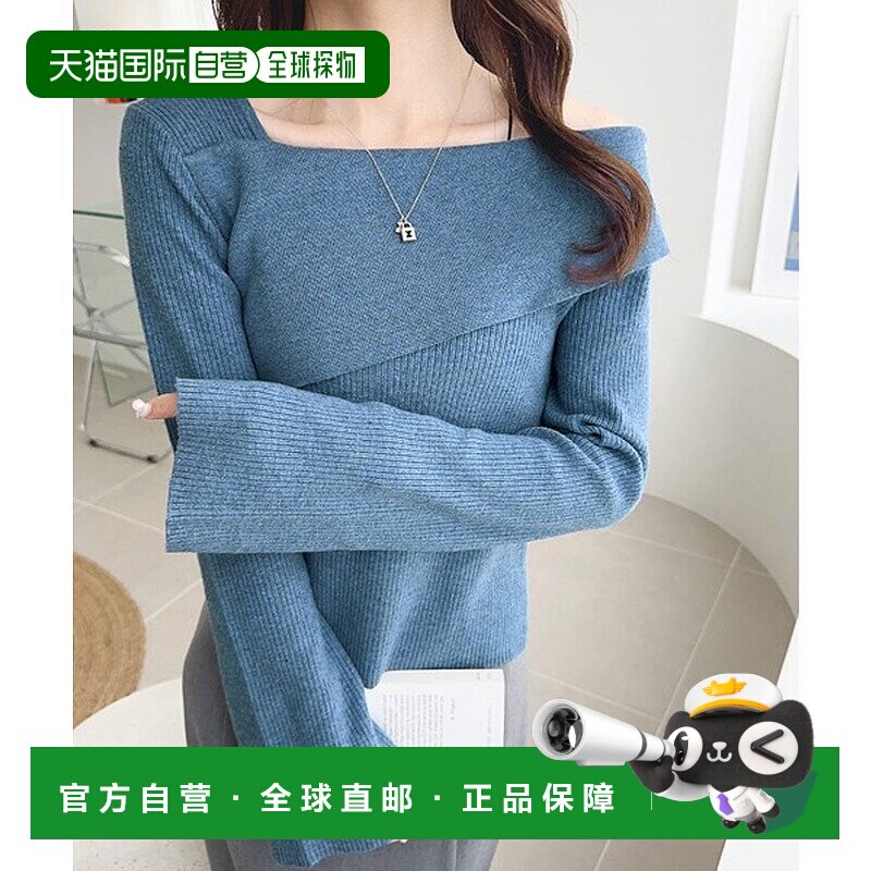 日本直邮Classical Elf 潮流美风格2WAY不对称露肩针织衫 C04519E