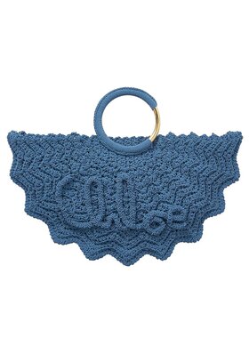 CHLOÉ 女士手提包 CH25US622P23485 SS2025 蓝色 Paravent手提包