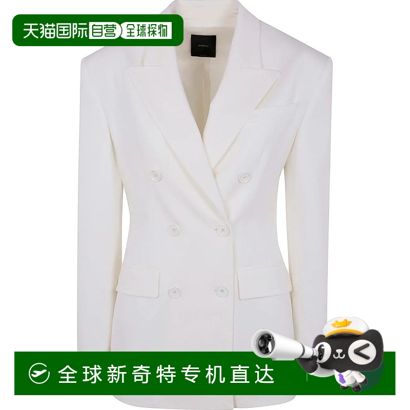 1h可退 香港直邮PINKO 女士西服 104936A0HMZ05 SS2025 白色 Pink